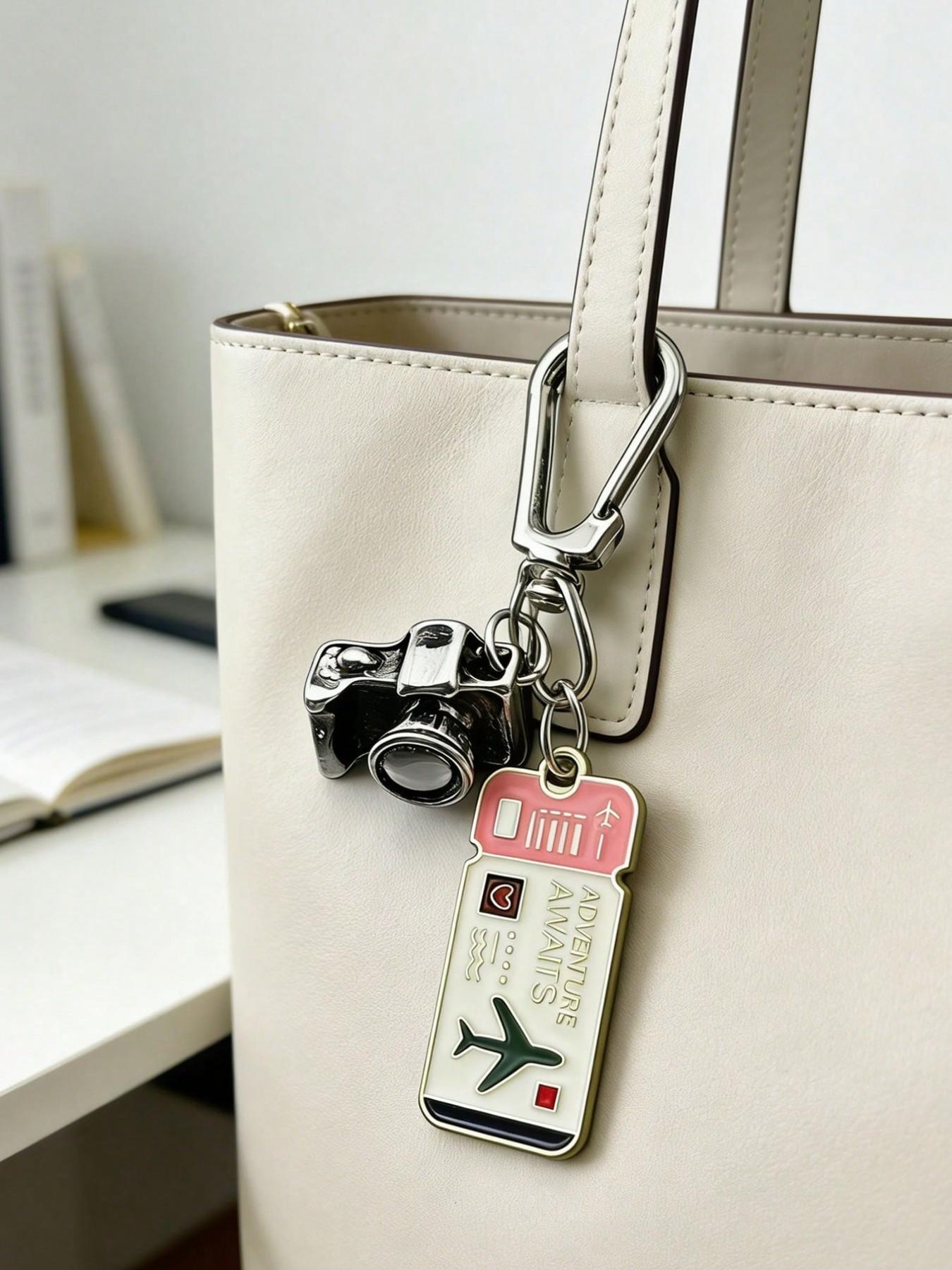 Travel Theme Keychain Pendant, Fashion Bag Accessory, Creative Gift for Graduation, Mother's Day, Wedding, Independence Day