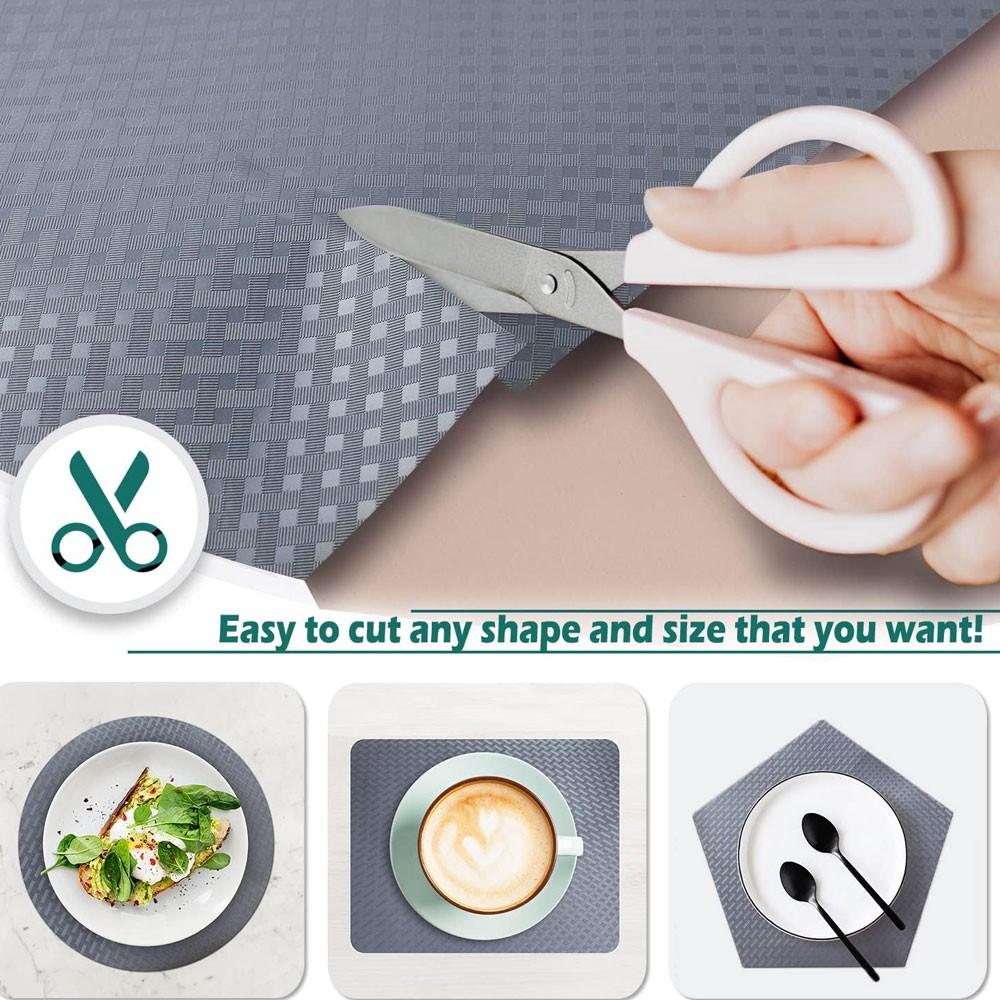 Transparent Washable Cuttable Drawer Liner, Non-Slip Refrigerator Inner Lining, Suitable for Fridge Glass Shelves Cabinets Home Kitchen Supplies