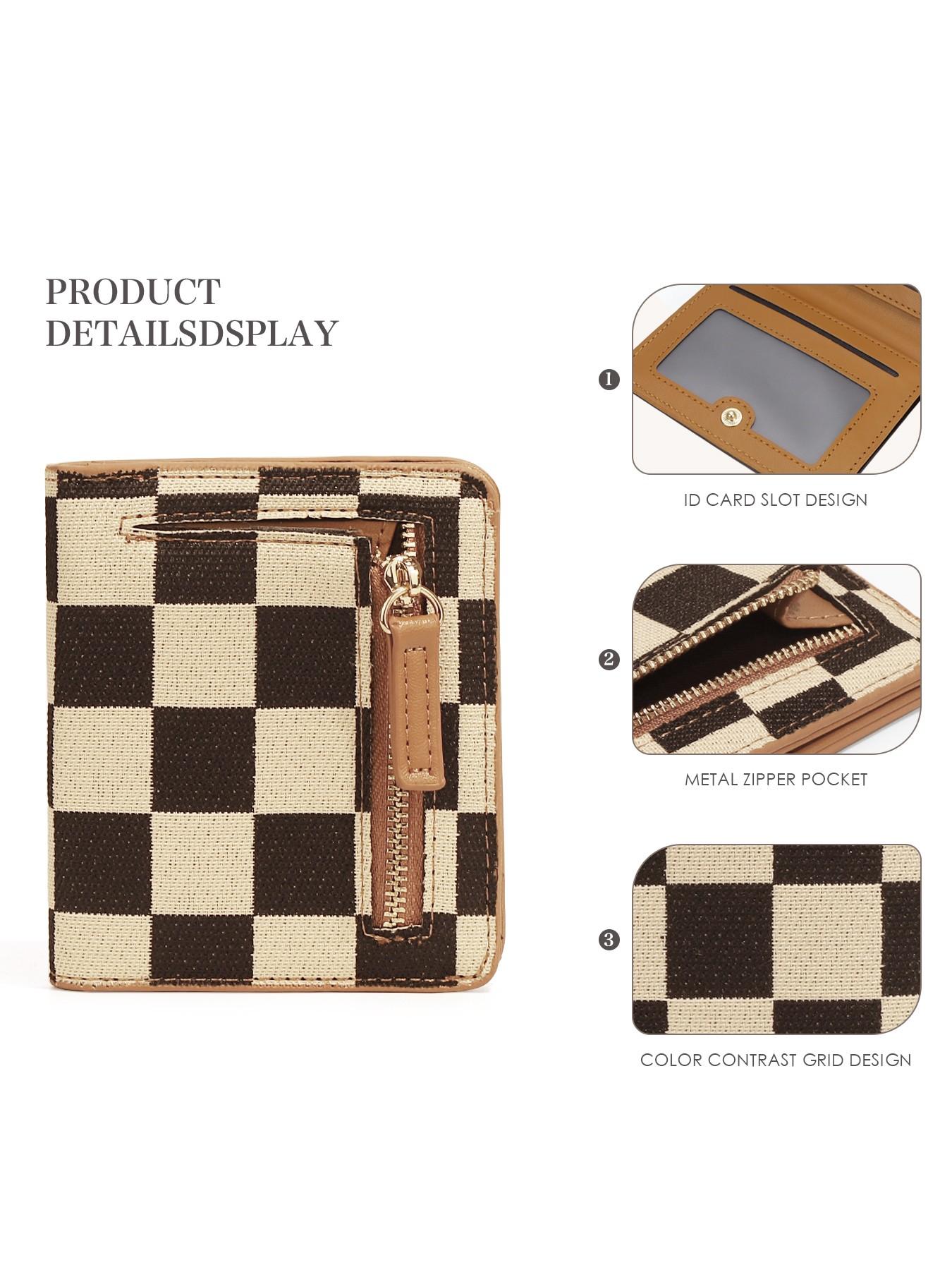 Women's Minimalist, Casual Versatile Zipper Card Holder, Trendy All-match Wallet for Daily Use, Fashionable Card Holder