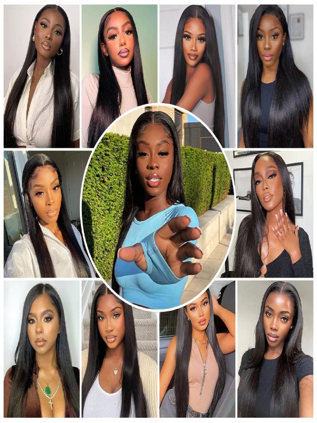 12A Brazilian Straight 4x4 HD Lace Closure Free Part Hand Tied Transparent HD Lace Closure 100% Unprocessed Human Hair Transparent Lace Closures Pre Plucked Natural Black