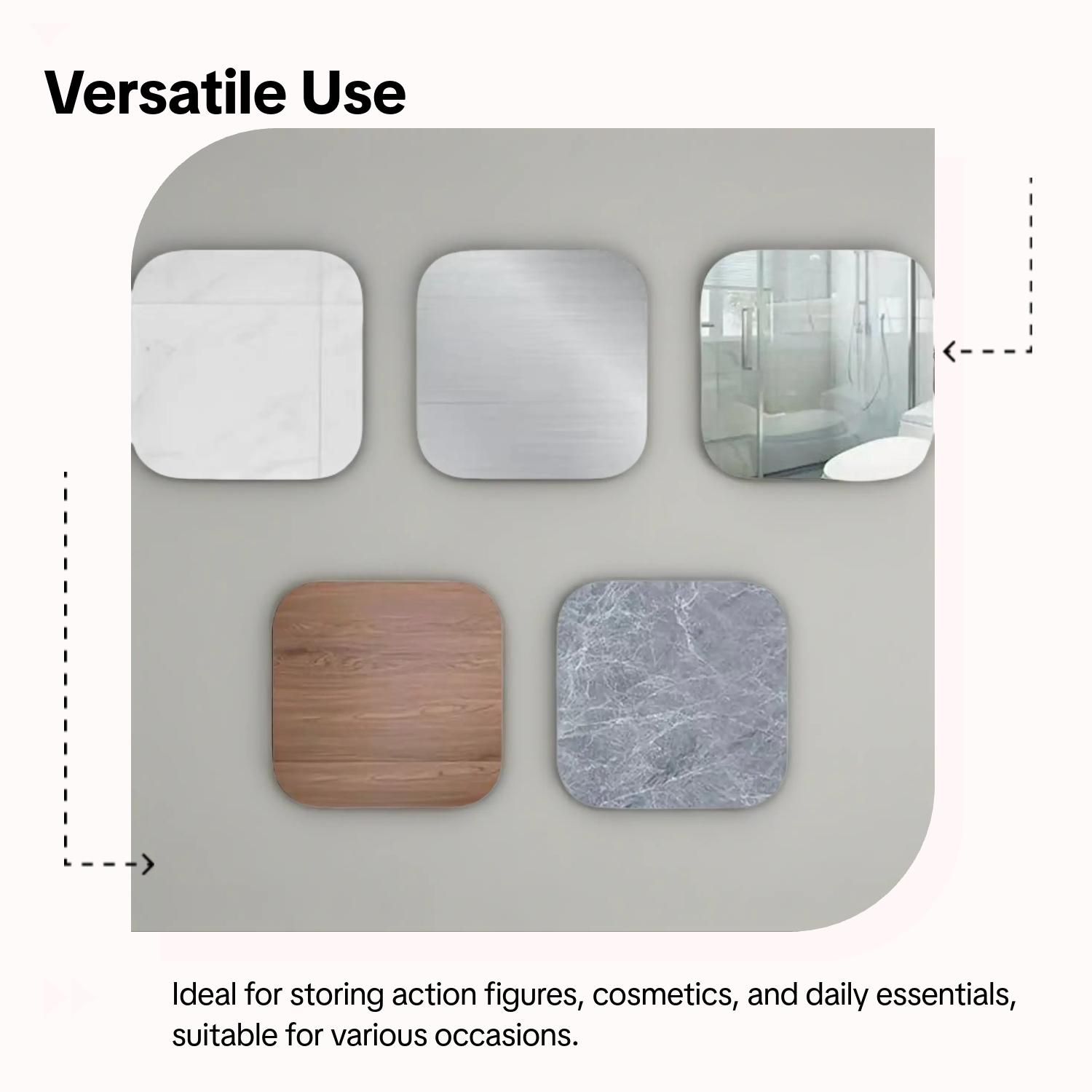 Large Wall-Mounted Display Rack for Doll Collection, 3 or 4-Tier Acrylic Storage Box with Magnetic Design, Space-Saving Clear Compartments for Action Figures and Accessories