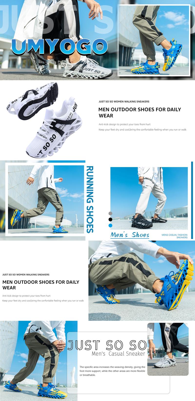 Men's Fashion Sneakers Sport Athletic Tennis Walking Shoes Non Slip Mesh Breathable Casual Walking Shoes Trainer Training Sports Shoes Runner Running Footwear