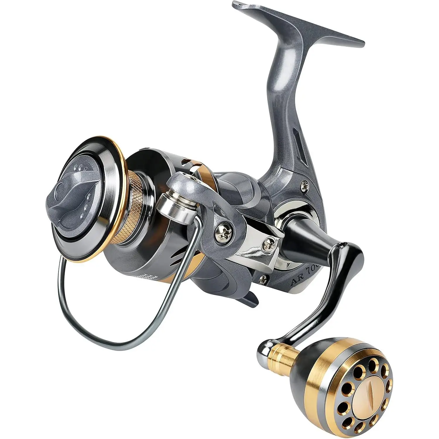 Lightweight Inshore Surf Fishing Reel, Heavy Duty Smooth Catfish Spinning Fishing Reel for Saltwater & Freshwater Fishing
