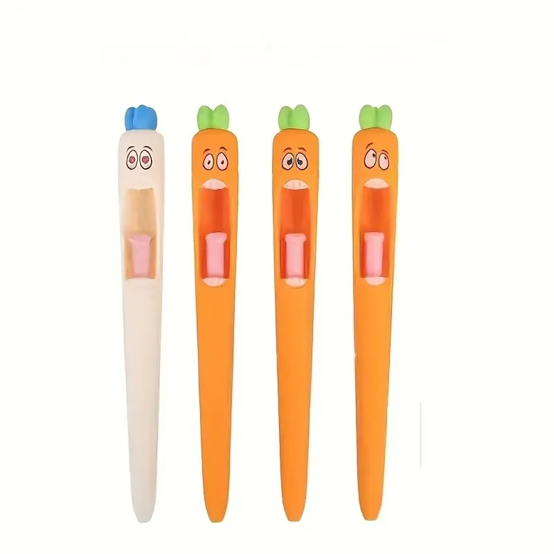 Funny Screaming Vegetable Pen Set, Unique Decompression Fidget Tool, Ideal for Stress Relief & Fun Writing Experience, Perfect Desk Accessory