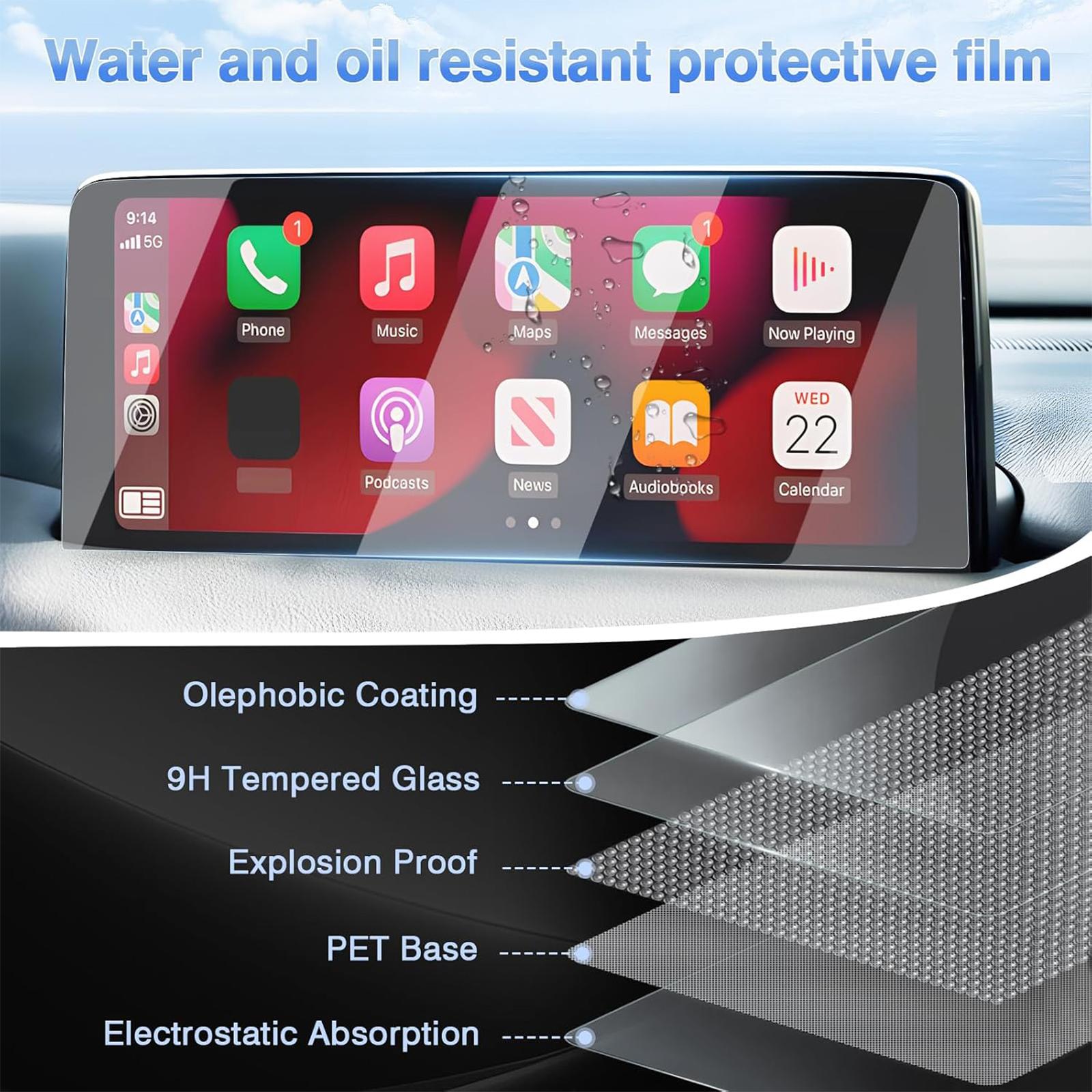 Canvcle 2 Pack Screen Protector for 2021 2022 2023 2024 2025 Mazda CX5 and CX-9 10.25-Inch Touchscreen, 2025 CX-5 Accessories Navigation Display Protective Film Tempered Glass Anti Glare Canvcle 2 Pack Screen Protector for 2021 2022 2023 2024 2025 Mazda CX5 and CX-9 10.25-Inch Touchscreen, 2025 CX-5 Accessories Navigation Display Protective Film Tempered Glass Anti Glare