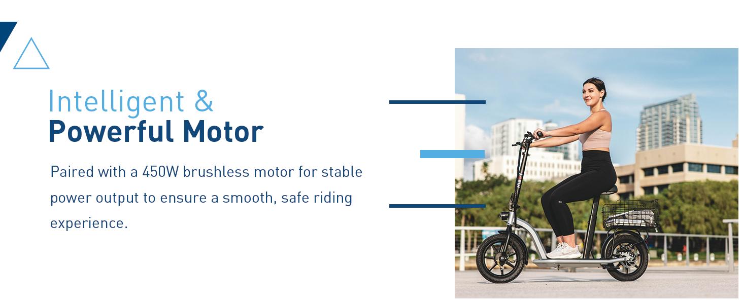 Hiboy ECOM 14 Electric Scooter - Electric Scooter for Adults - 31 Miles Long Range & 22Mph Folding Commuter Electric Scooter - Fat Tire Electric Scooter