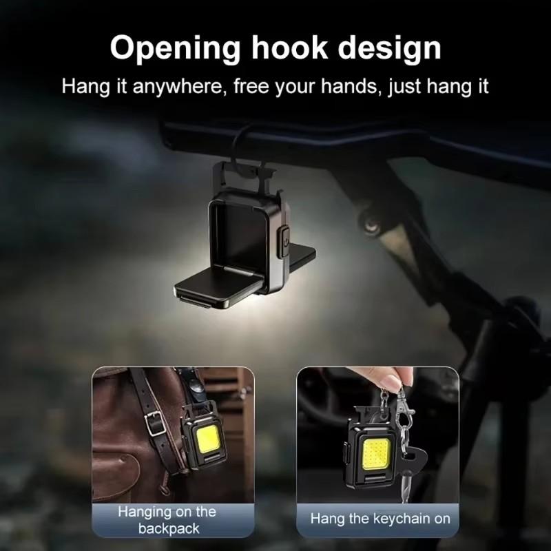 Multi-Function Keychain Light, Portable Mini, Multiple Lighting Modes, Can Be Used as Bottle Opener, Ideal for Outdoor Activities