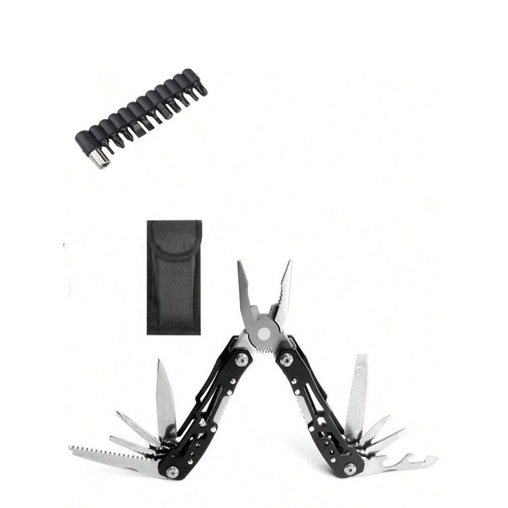 Multi-Function Car Repair Tool Set with Multiple Bits & Oxford Bag, Portable High-Quality Metal Pliers for Home & Outdoor Use, Portable Hand Tools Multi Tool Kit Outdoor Multifunctional Tools