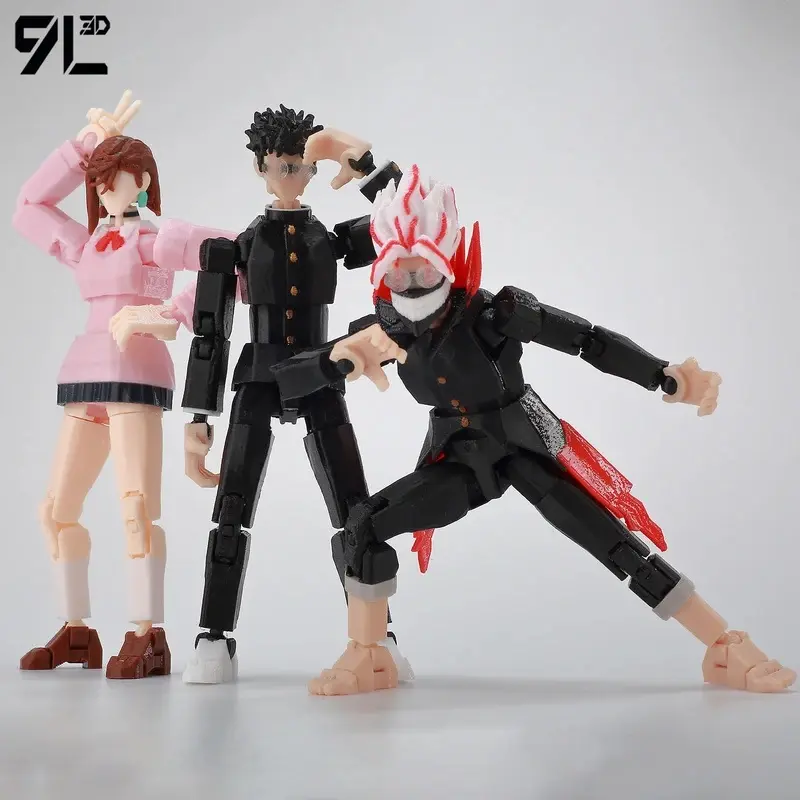​ 9L3D Dandadan Heroes AyaseMomo Dantalian LUCKY13 Titan13 Multi-Jointed T13 Dummy13 Anime Action Figure Collectible Toys Gifts