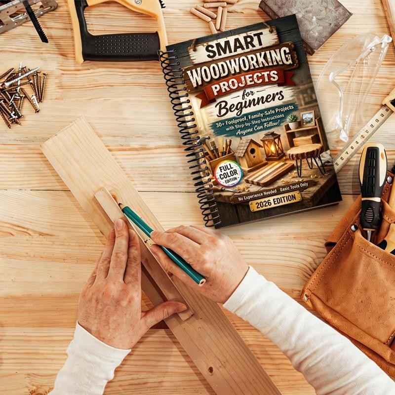 Smart Woodworking Projects for Beginners, Step-By-Step Home Projects, Foolproof Instructions, Pro Results, Safe, Kid-Friendly, No Expensive Tools