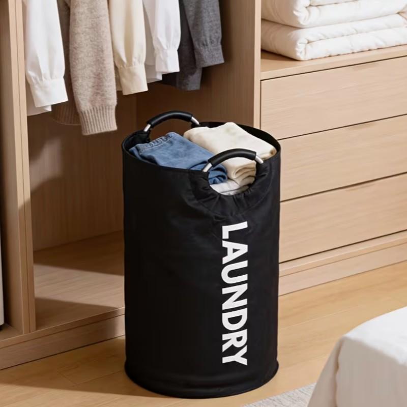 Extra Large Laundry Storage Bag, Durable Foldable Laundry Basket, Toy Organizer, Sturdy Clothes Bin with Cushioned Handle