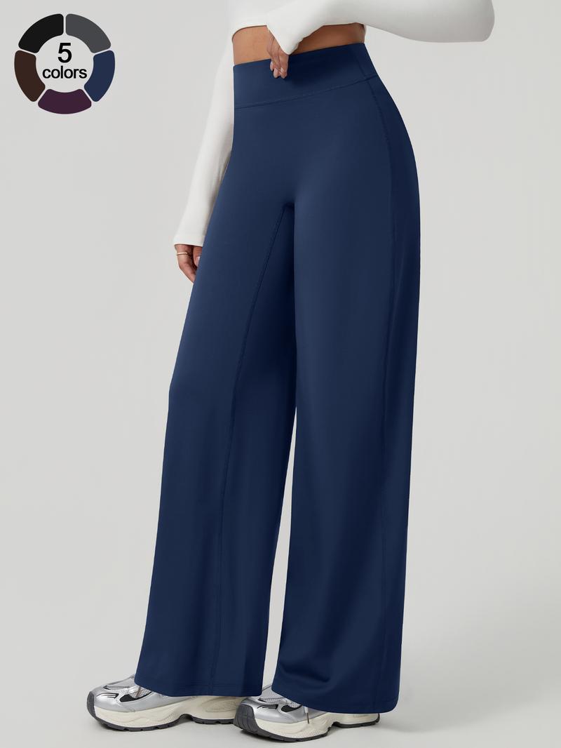 Women's High-Waisted Wide-Leg Pants, Casual Chic Trousers, Comfortable Loose-Fitting Design, Soft Breathable Fabric, Perfect for Daily Wear & Sports