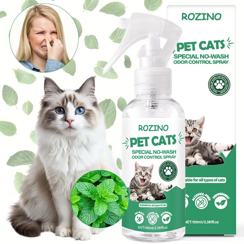 Green Power! ROZINO Cat Spray: Odor - Free & All - Natural