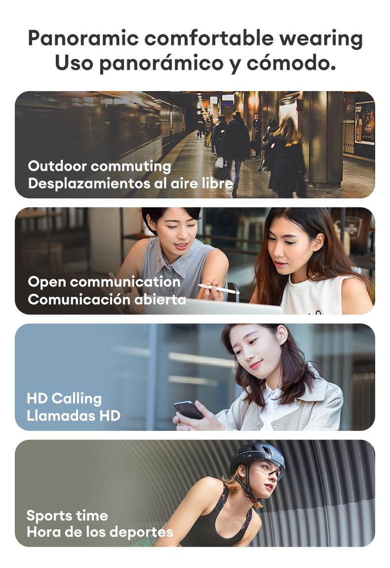 HYUNDAI OpenAir 5  Wireless Bluetooth 5.4 Earbuds High-Fidelity Robust Bass Sound Headphones, Breathable Open Ear Electronic Headset for Workout & Sports