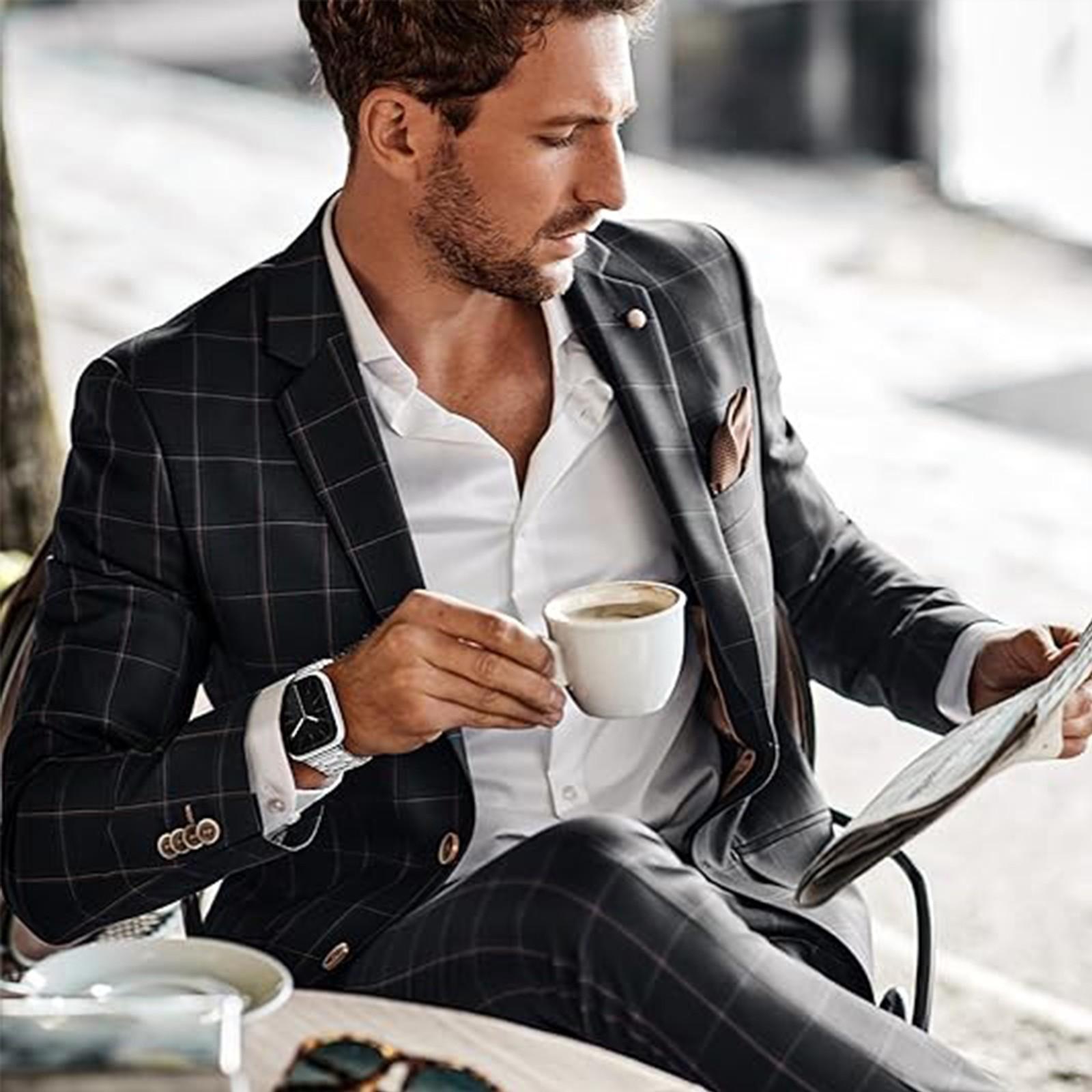 Metal Band Compatible with Apple Watch Bands for 49mm 46mm 45mm 44mm 42mm 41mm 40mm 38mm, Stainless Steel Bands for Apple Watch Ultra 3 2 1/Series 11 10 9 8 7 6 5 4 SE