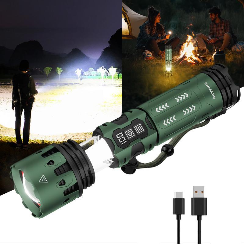 [New] Skyfire Flashlight 2011 Outdoor Lighting Reverse Charging Safety Lighting,Camping light function