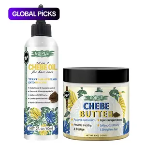 Goiple Chebe Set, Haircare, Butter ,Oil ,Powder, Bowl, Comb, DIY Use, Moisturizing Ingredients, Enhances Hair Strength, Maintains Hair Health, Smooths and Strengthens Hair