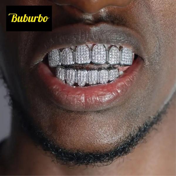 【2026 TREND ALERT】Artisan-crafted Hip Hop Cubic Zirconia Teeth Grills | Punk Artistic Accessory Set | For Rappers & Cosplayers