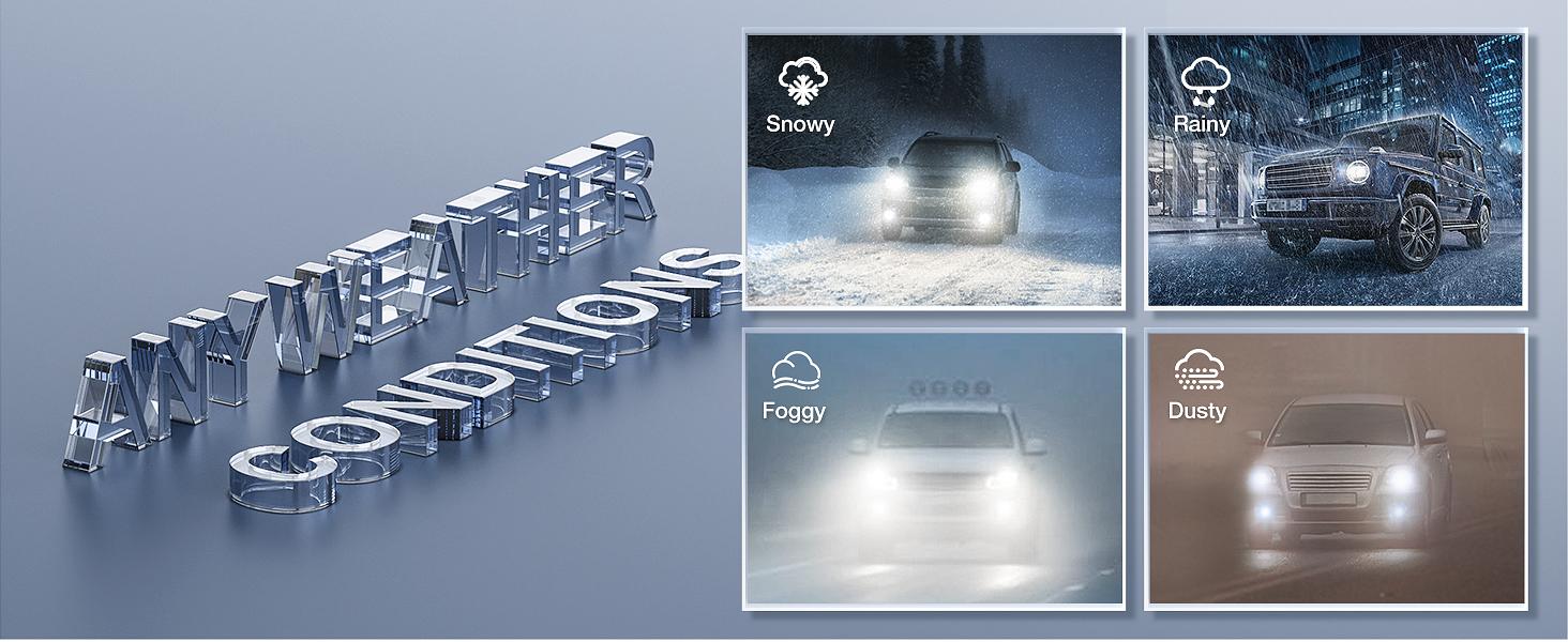 Nilight H7 LED Headlight Bulbs E4S Series 50W 20000LM 6500K IP67 | 2 BULBS Nilight H7 LED Headlight Bulbs E4S Series 50W 20000LM 6500K IP67 | 2 BULBS