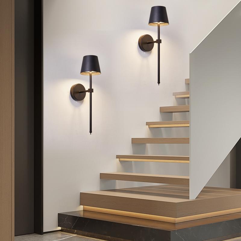 2PCS Rechargeable LED Wall Lights, Modern Touch Control Remote, Easy Installation for Bedroom Hallway Entryway Decor, Home Decor Light