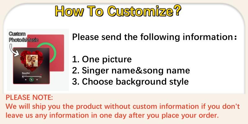 【Customization】Custom Music Fridge Magnet with Rose and Photo Colorful with Frame New 4.0 Upgrade Album Fridge Magnet That Can Be Played