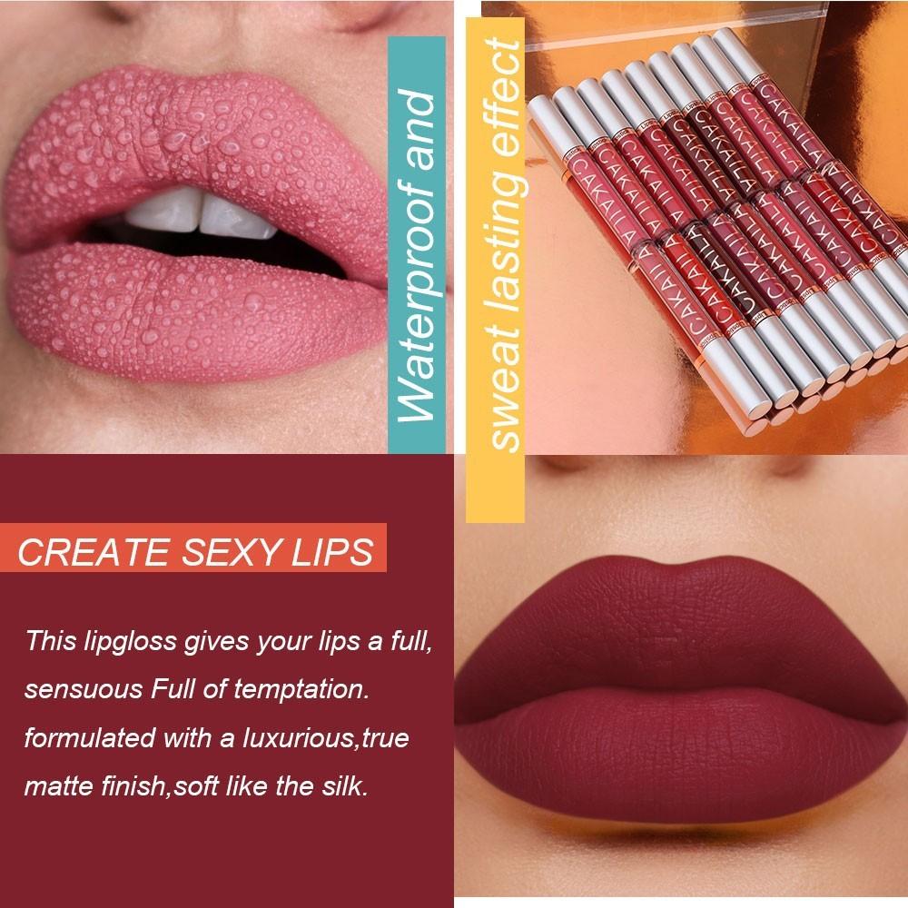 10Pcs Matte Lip Tint Set, Waterproof Transfer-Proof Lipstick, High Pigment Velvet Smooth Lip Gloss, Long Lasting Daily Lip Makeup, Gift Choice For Women