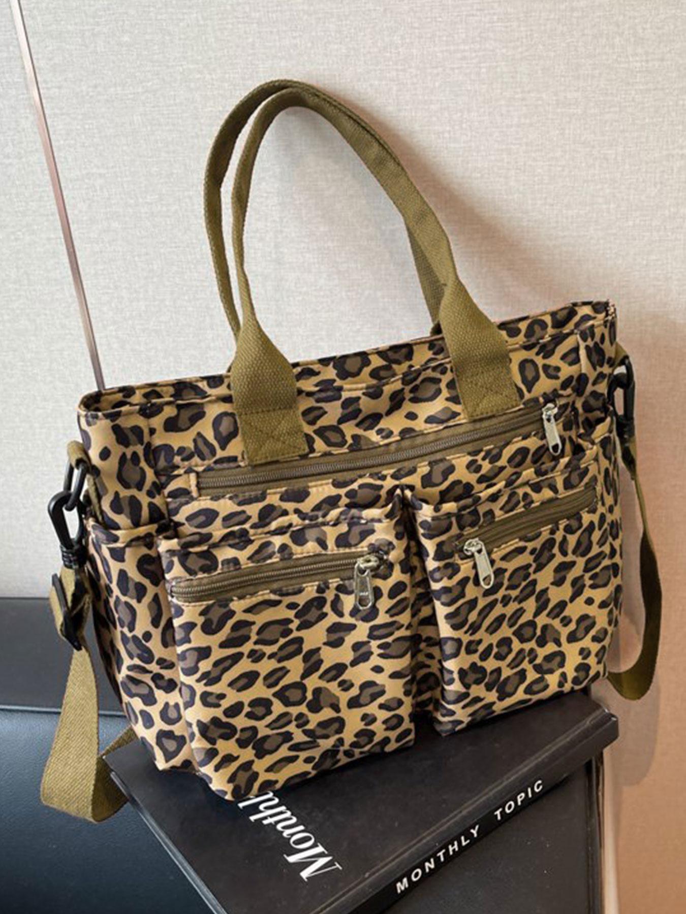 New Strawberry Print Large Capacity Multi-Pocket Tote Bag, Fashion Simple Shoulder Bag, Ideal for Students, Shopping, Commuting, Women's Backpack