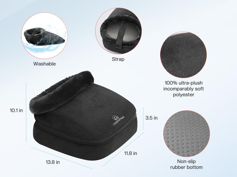 COMFIER Shiatsu Foot Massager with Heat- Kneading Back Massager with Heating Pad, Heated Foot Warmer, Electric Feet Massager Machine for Foot Stress Relief COMFIER Shiatsu Foot Massager with Heat- Kneading Back Massager with Heating Pad, Heated Foot Warmer, Electric Feet Massager Machine for Foot Stress Relief