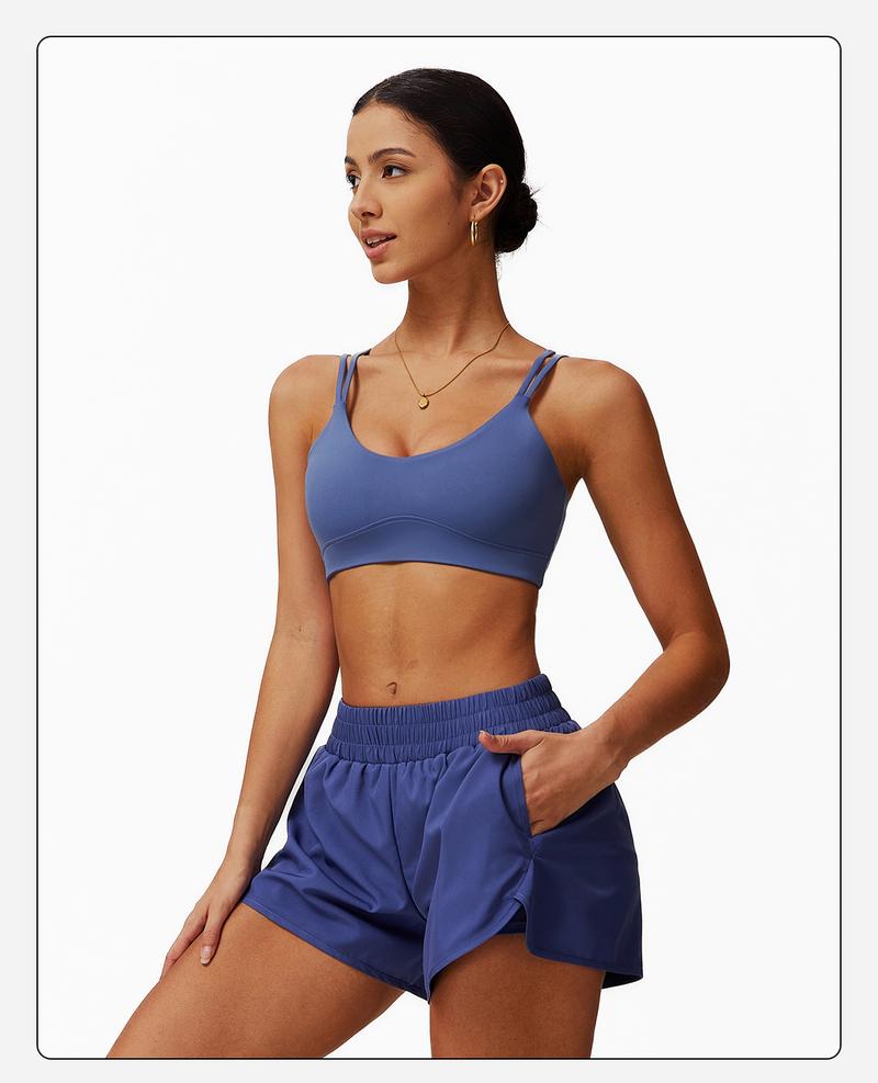 Women's Tennis Set, Two Piece Camisole Sports Underwear Quick Dry Running Fitness Sports Shorts Set, Cycling Gym Workout Yoga Set Activewear Clothing Lightweight Activewear Summer Sportswear Gymwear Sporty Style