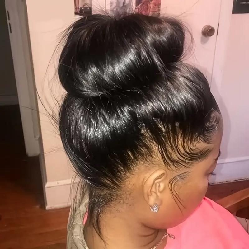 Bling Hair 360 Lace Frontal Wigs Raw Brazilian Human Hair Lace Front Wigs Cheap Smooth Straight Wigs For Black Women 180 Density