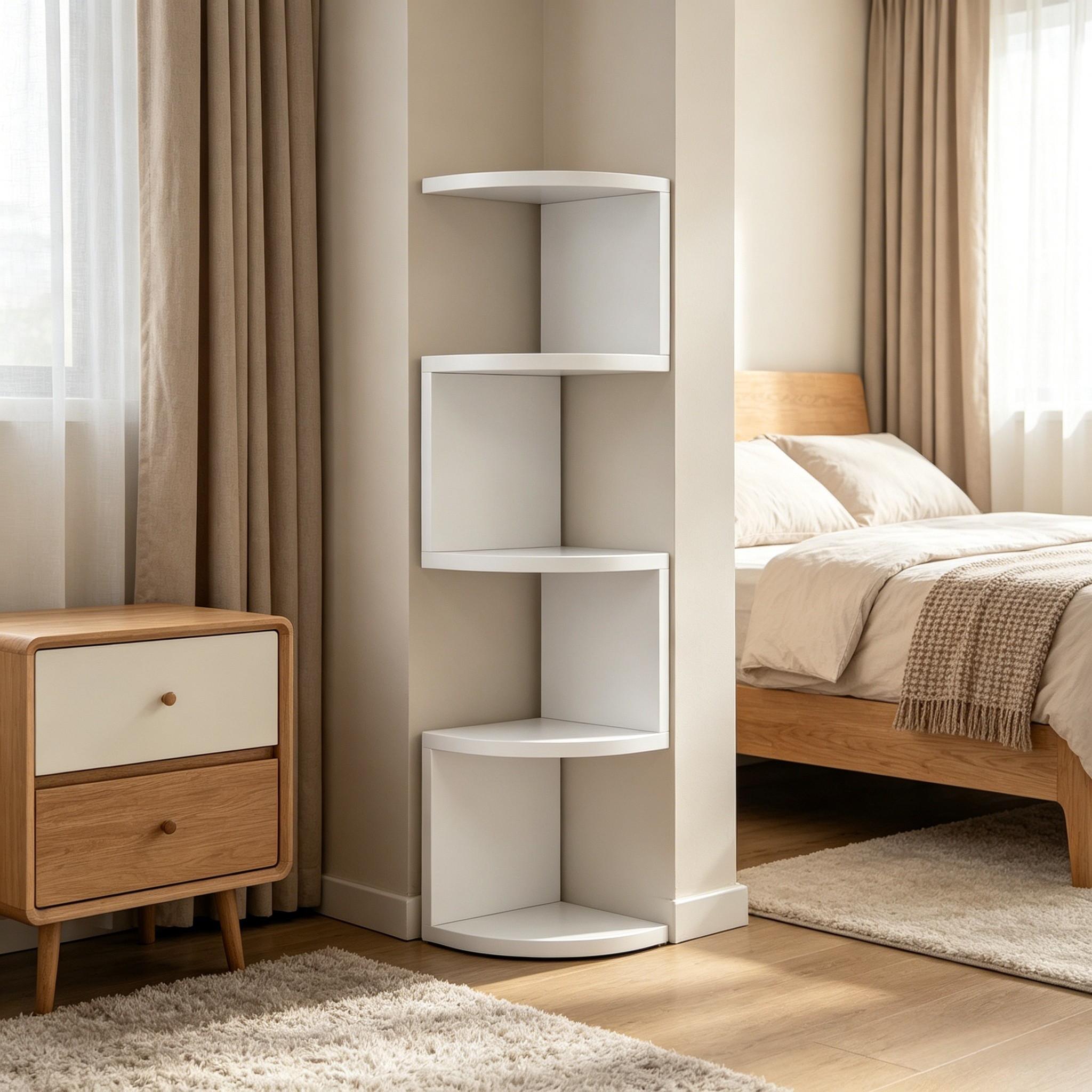 Thick Corner Shelf, No Drilling Wall Mount Organizer, Creative Multi-Layer Waterproof Storage Rack, Home Decor Bookshelf, Small Space Essential