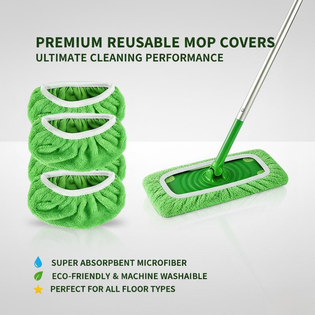 Mop cloth cover Replacement cloth Rewashable use Flat mop accessories Lazy mop