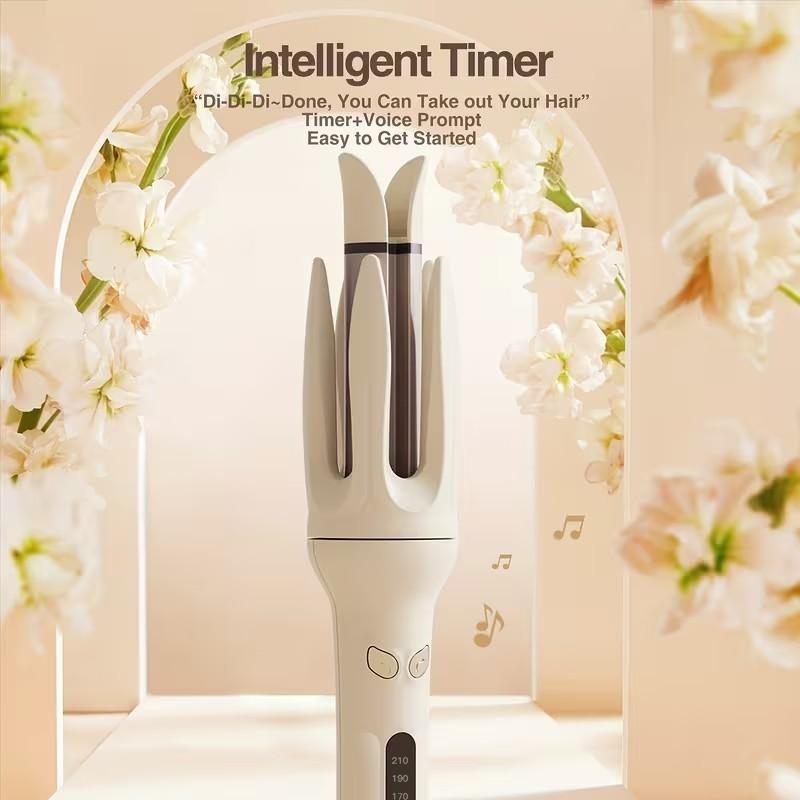 Automatic Hair Curler with 28mm Barrel, 4 Temperature Modes, Smart Timer & Sensor, Long-Lasting Waves, Safety Auto Shut-Off