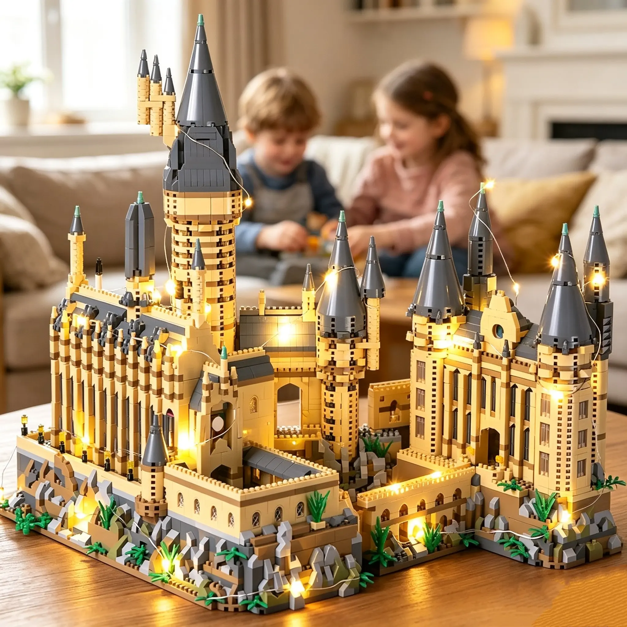 Harry Potter Hogwarts Castle Building Blocks, 4697pcs Puzzle Toy, Birthday Gift for Kids 6-12, Creative & Problem Solving Fun