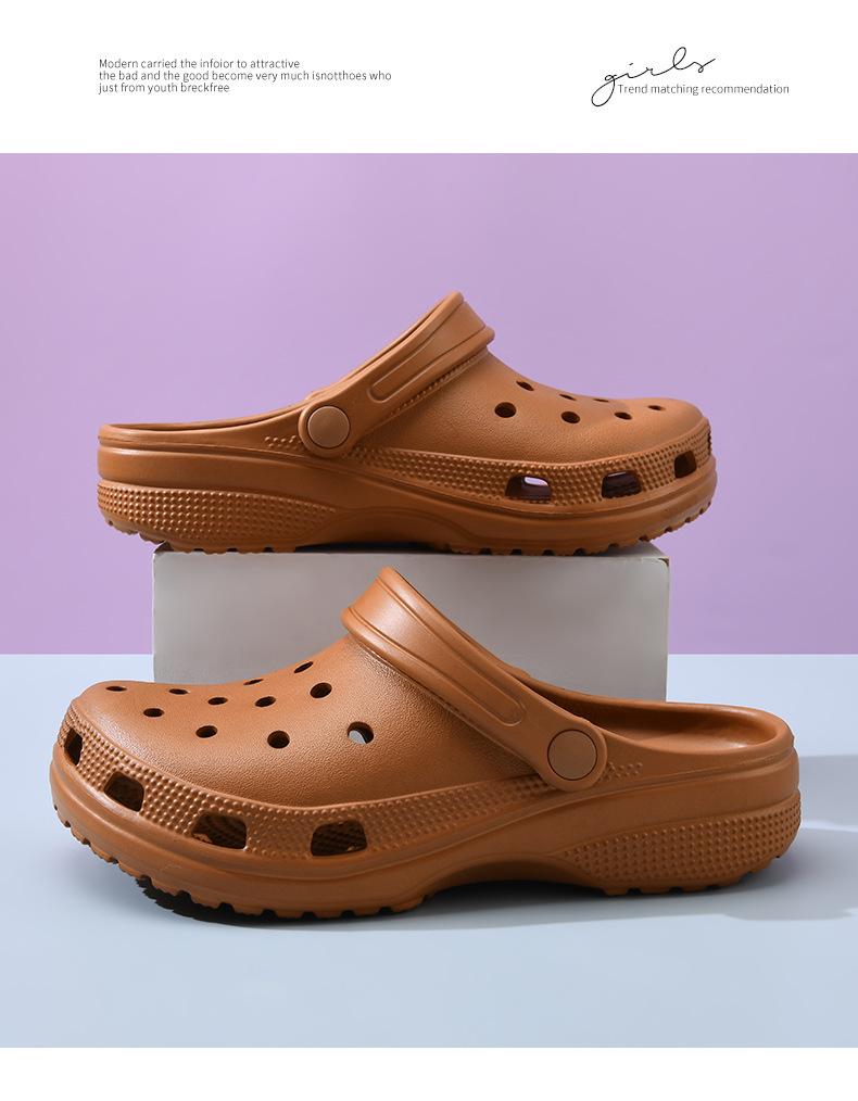 Unisex Comfortable Eva Slip-On Shoes, Lightweight Breathable Casual Footwear, Stylish Hole Shoes for Everyday Wear, Breathable Lightweight Clogs