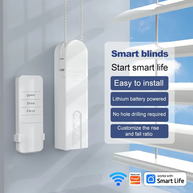 Smart Home Electric Roller Blind Robot, WiFi Bluetooth-compatible Wireless Remote Control, Motorized Curtain System, Convenient Household Automation Device