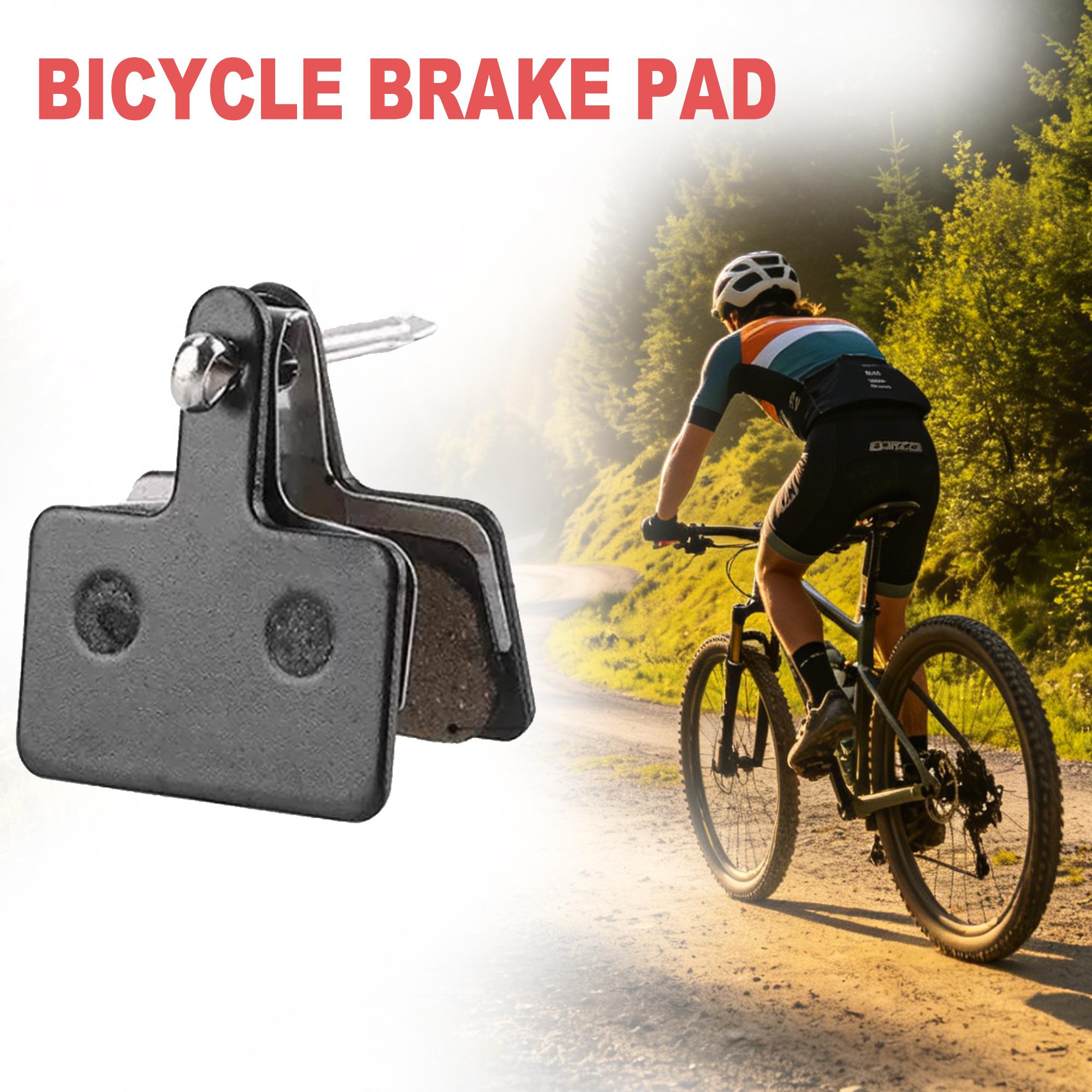 Resin Brake Pads Disc Brakes Metal Resin Brake Pads Compatible with Shimano, Durable and Reliable Brake Components for Cycling Bicycle Parts Brakes MTB