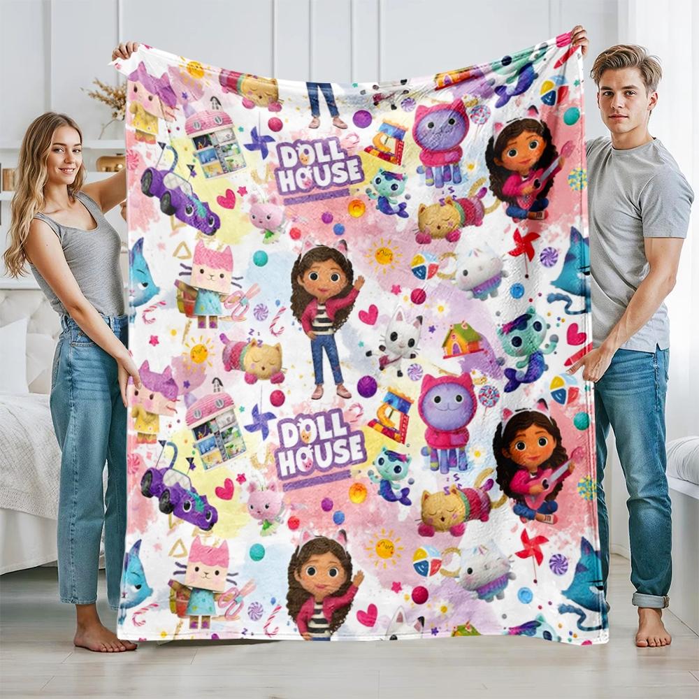 Cartoon Pattern, All-Seasons Ideal Gift for Boys Girls Men Women, Multifunctional Bed Sofa Chair Decor, High-Quality Camping Blanket, Soft Cozy Blanket