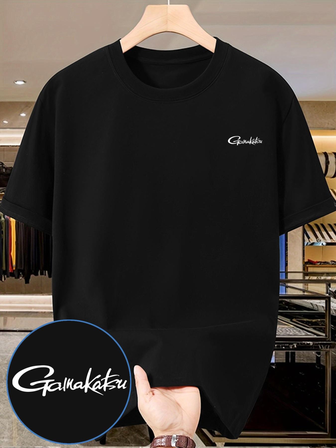 Gamma Kaz Handwritten Font T-Shirt, Essential Closet Piece, Men's Casual Streetwear, Short Sleeve, Slim Fit, No Button, with Collar