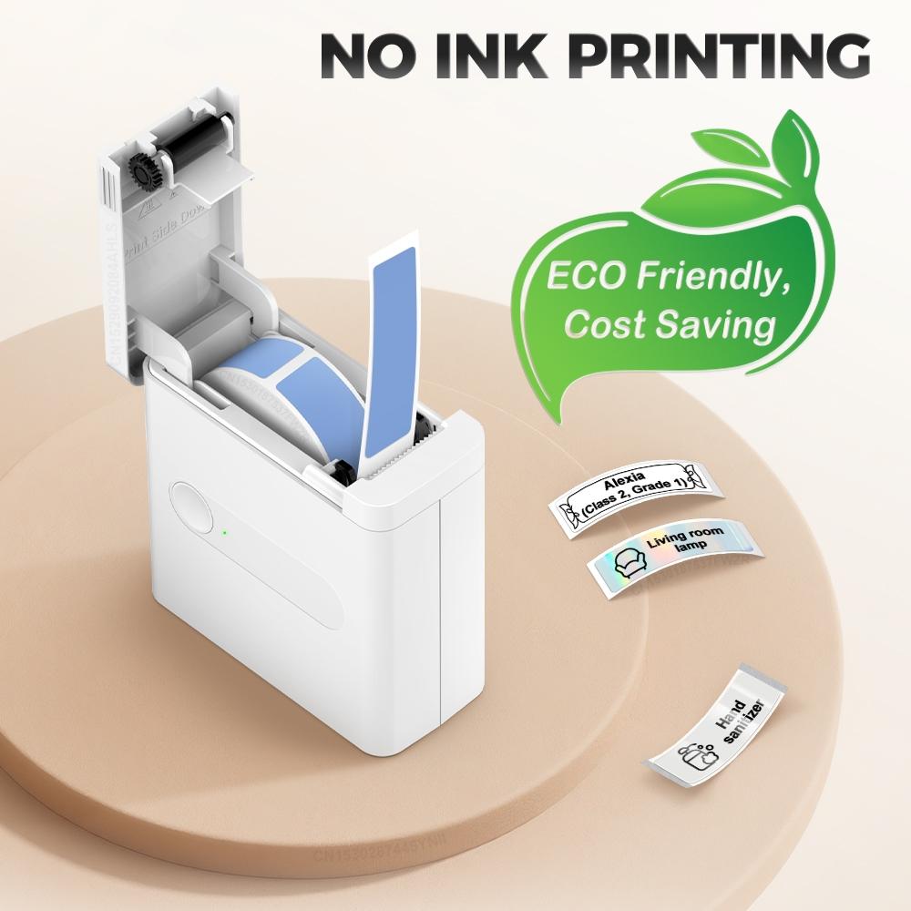Mini Sticker Printer Bluetooth-compatible Label Maker, Portable Thermal Sticker Maker for Home Office Organization, Durable Design & Easy-To-Use Features