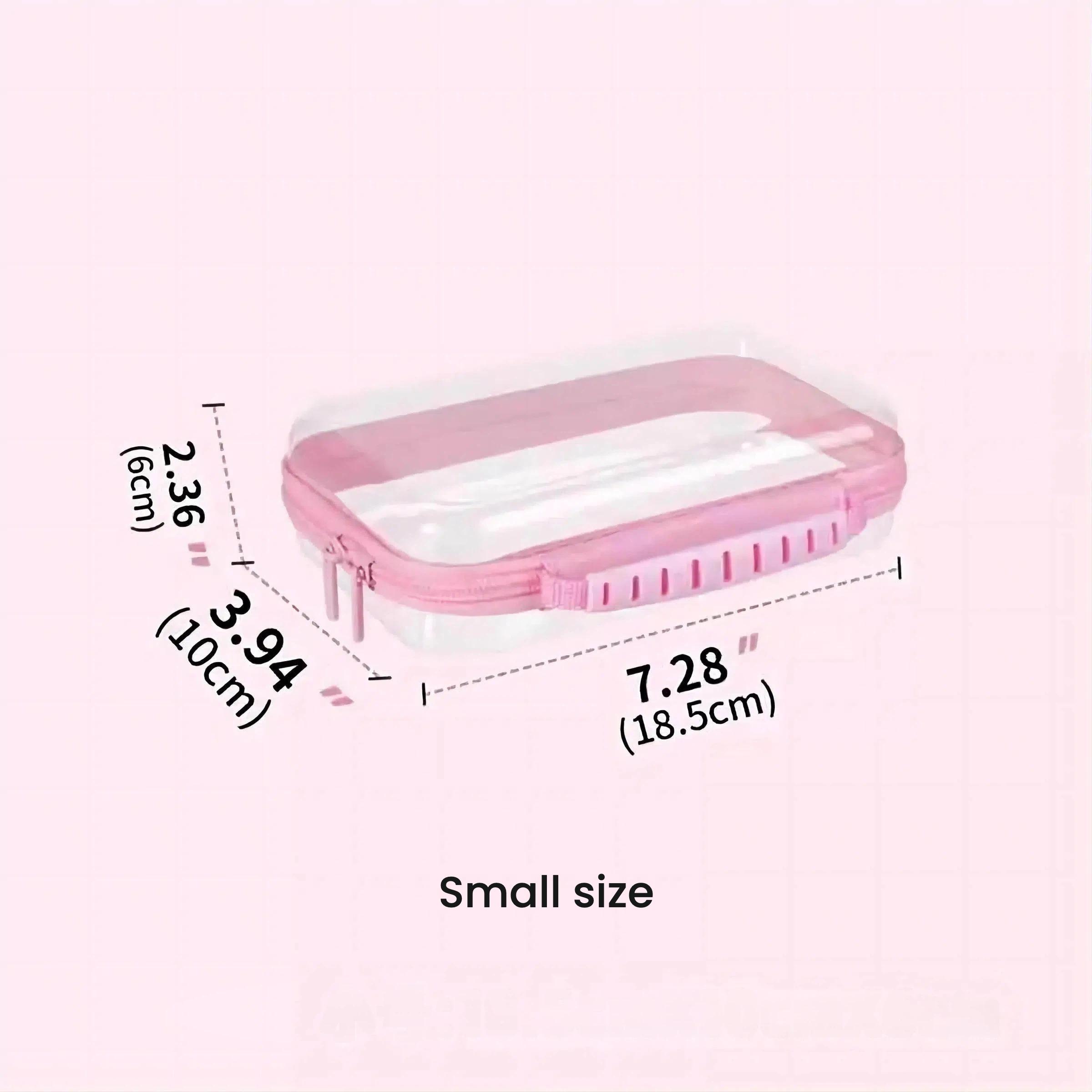 Clear Hard Shell Zipper Storage Box Set, 1/2/3 Counts/Set Large Capacity, Portable Storage Organizer, Home Organizer Storage, for Skincare, Makeup Clothes, Multiple colors available