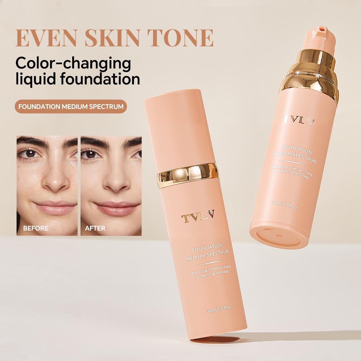 Matte Liquid Foundation, Long-Lasting Oil Control, High Coverage, Non-Shedding, Breathable, Daily Commute Makeup, 1pc