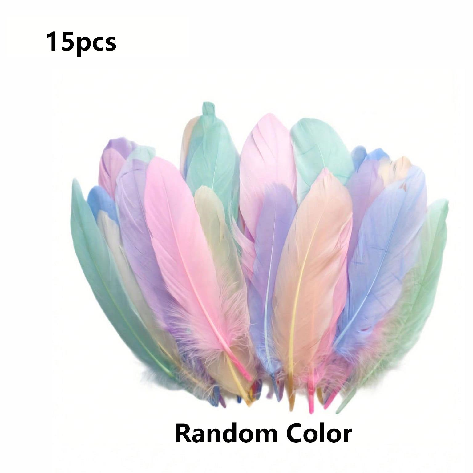 5/10/15pcs Multicolor Artificial Feathers, Premium Colorful Feathers for Dreamcatchers, Clothing Accessories, DIY Crafts, Wedding Decorations