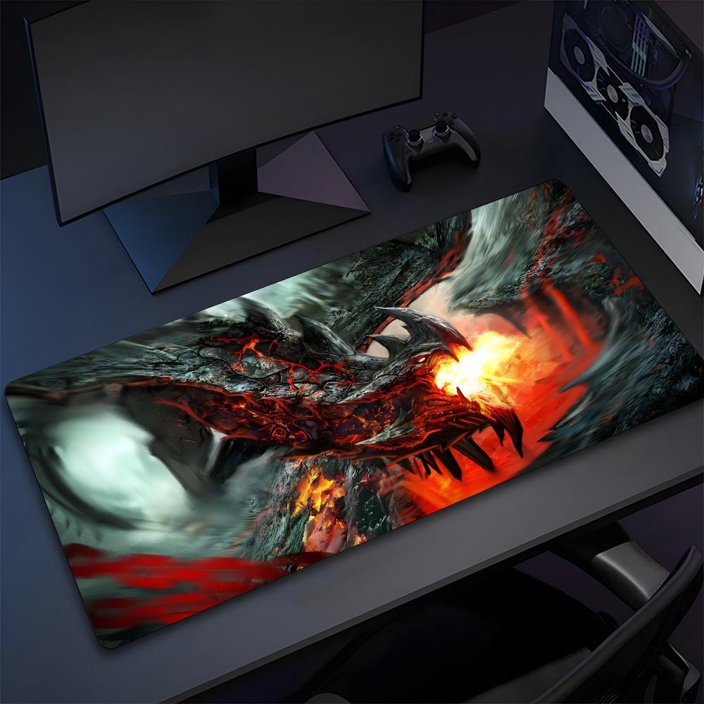 Extra Large Dragon Pattern Mouse Pad High Quality Natural Rubber Mouse Pad The Most Professional Washable Laptop Mouse Pad Gaming Mousepad Universal Mouse Pad