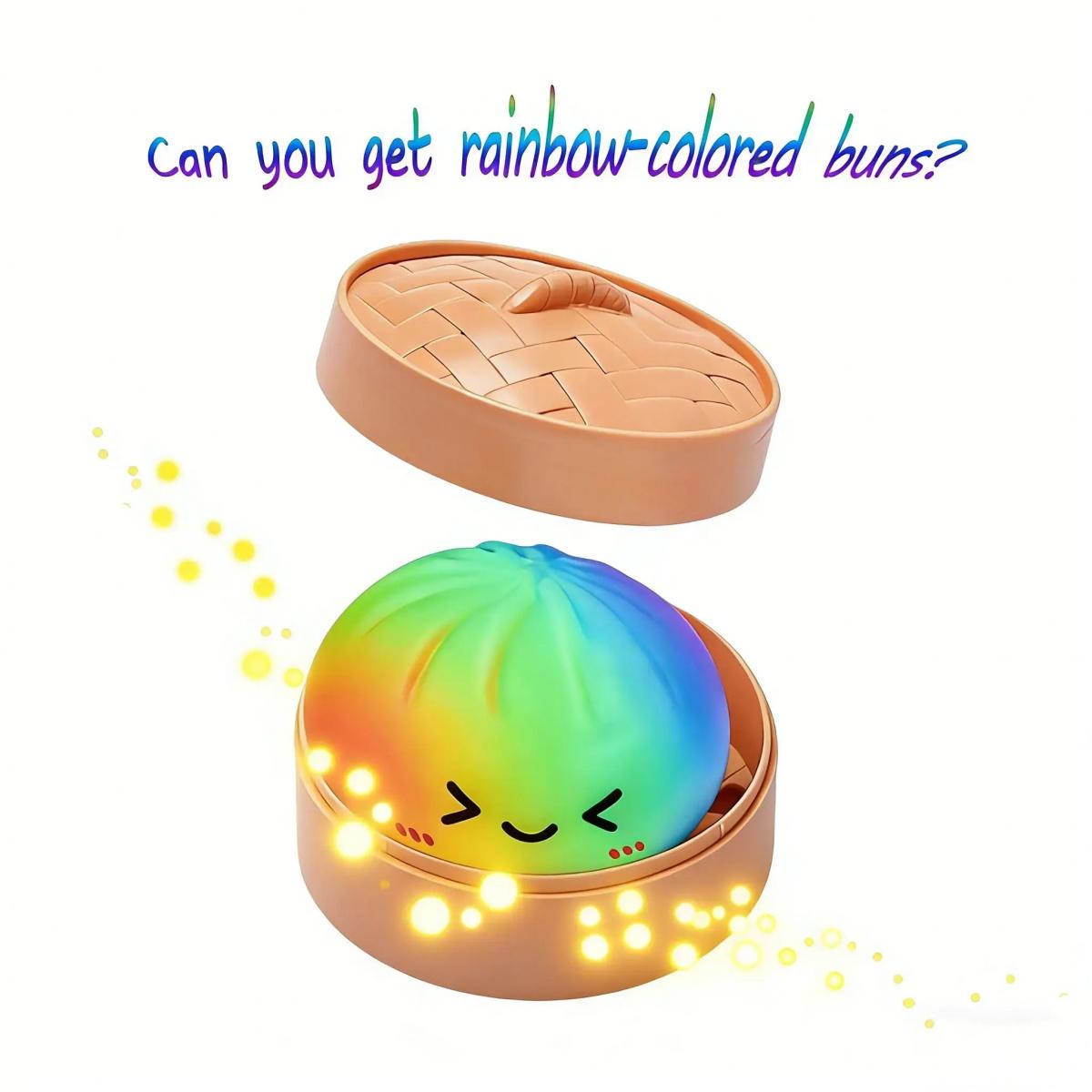 Dumpling Squishy Stress Ball Toy, Soft Squeeze Fidget Sensory Toy for Kids Adults, 3.15 Inch Stretchy Dough Ball for Anxiety Stress Relief