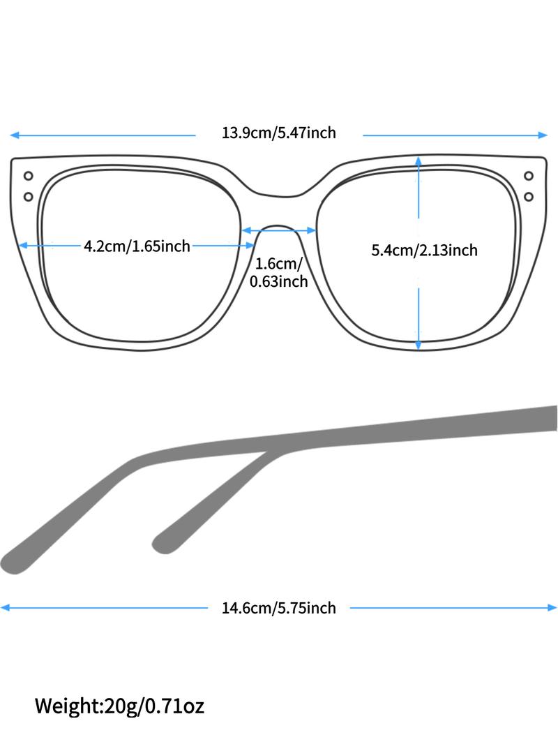 Women's Cat Eye Glasses Frame, Unique Fresh Simple Design, Daily Wear Eyewear Accessory, Casual Style, All Seasons, Trending Glasses