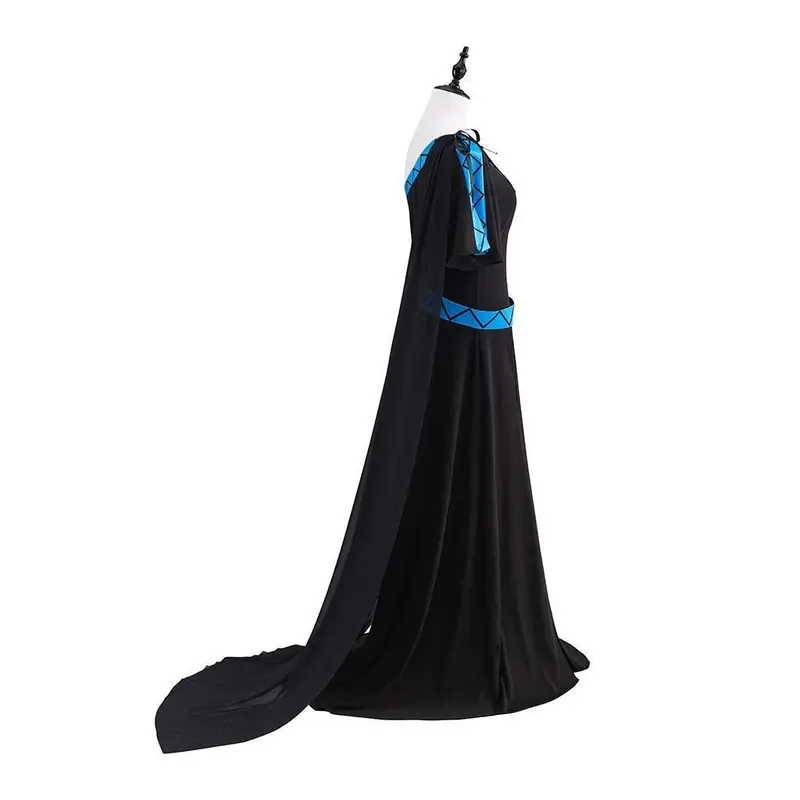 Anime Hades Megara Cosplay Costume Robe Ball Gown Hercules Costume ...