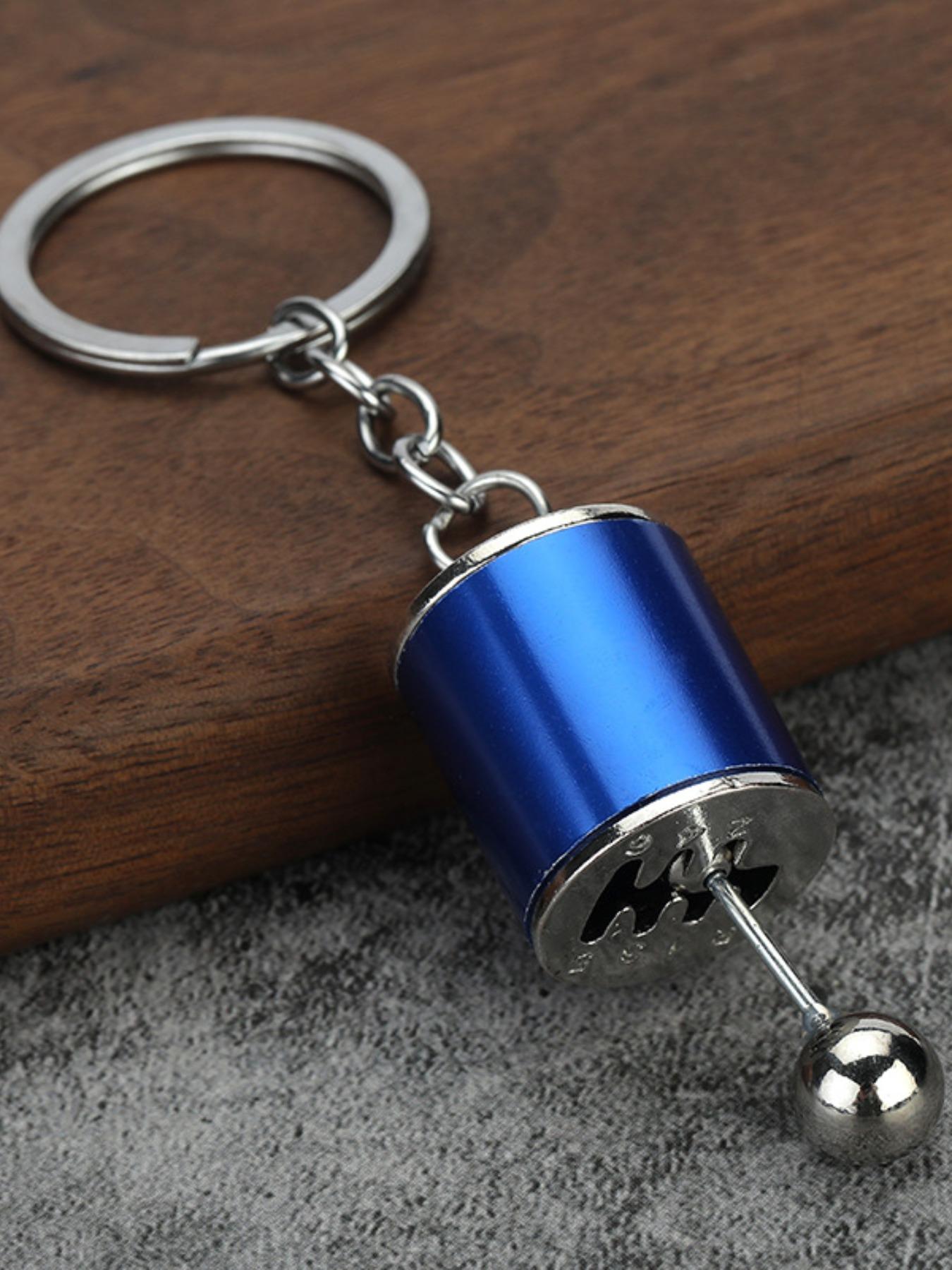 Wind Manual Transmission Keychain, Moveable Gear Head Pendant, Car Modification Culture, Unique Gift for Car Enthusiasts, Bag Charm, Car Key Chain
