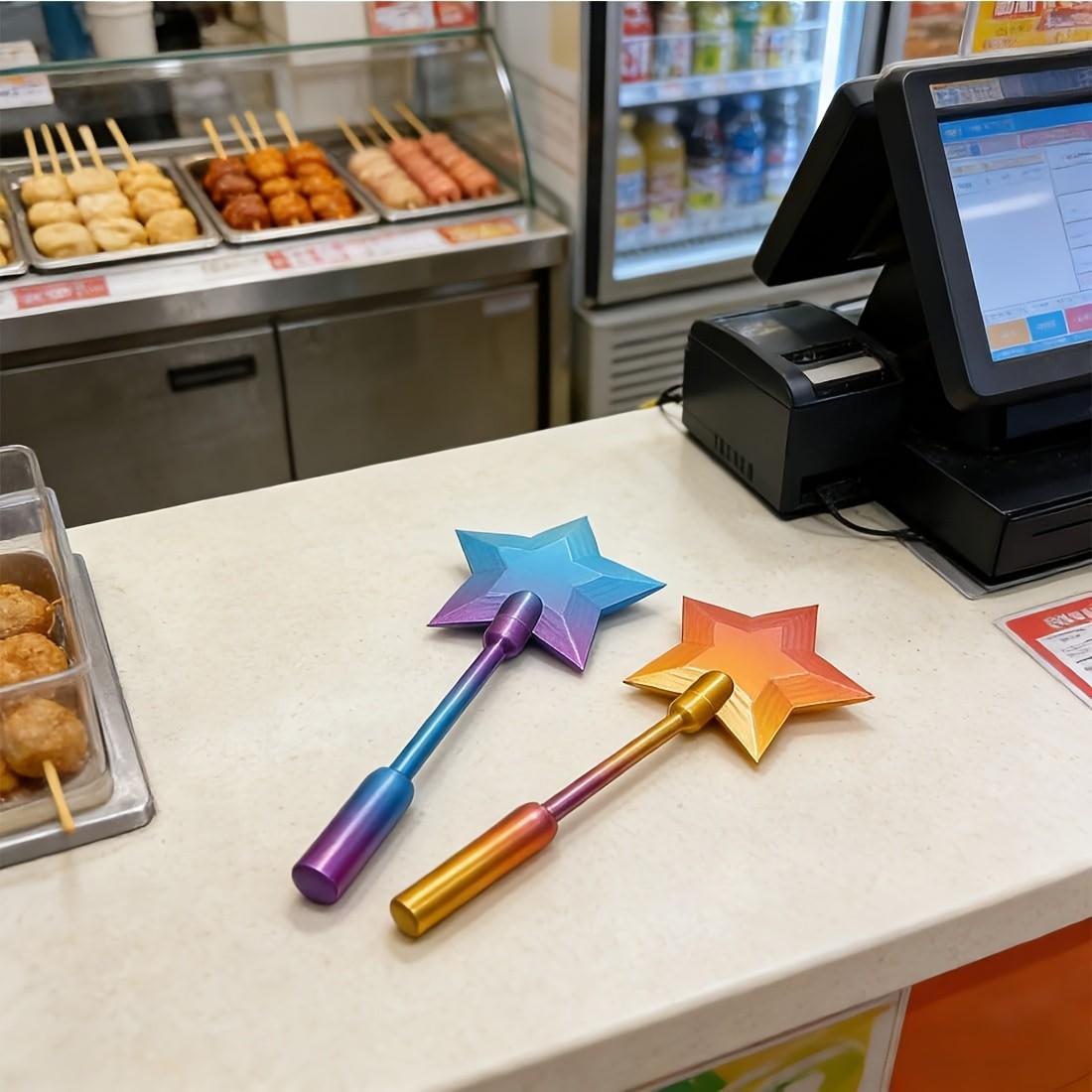 3D Printed Magic Wand Qr Code Payment, Contactless Card Holder, Party Gift, Event Prop, Starlight Magic Wand, Ideal for Card Payments