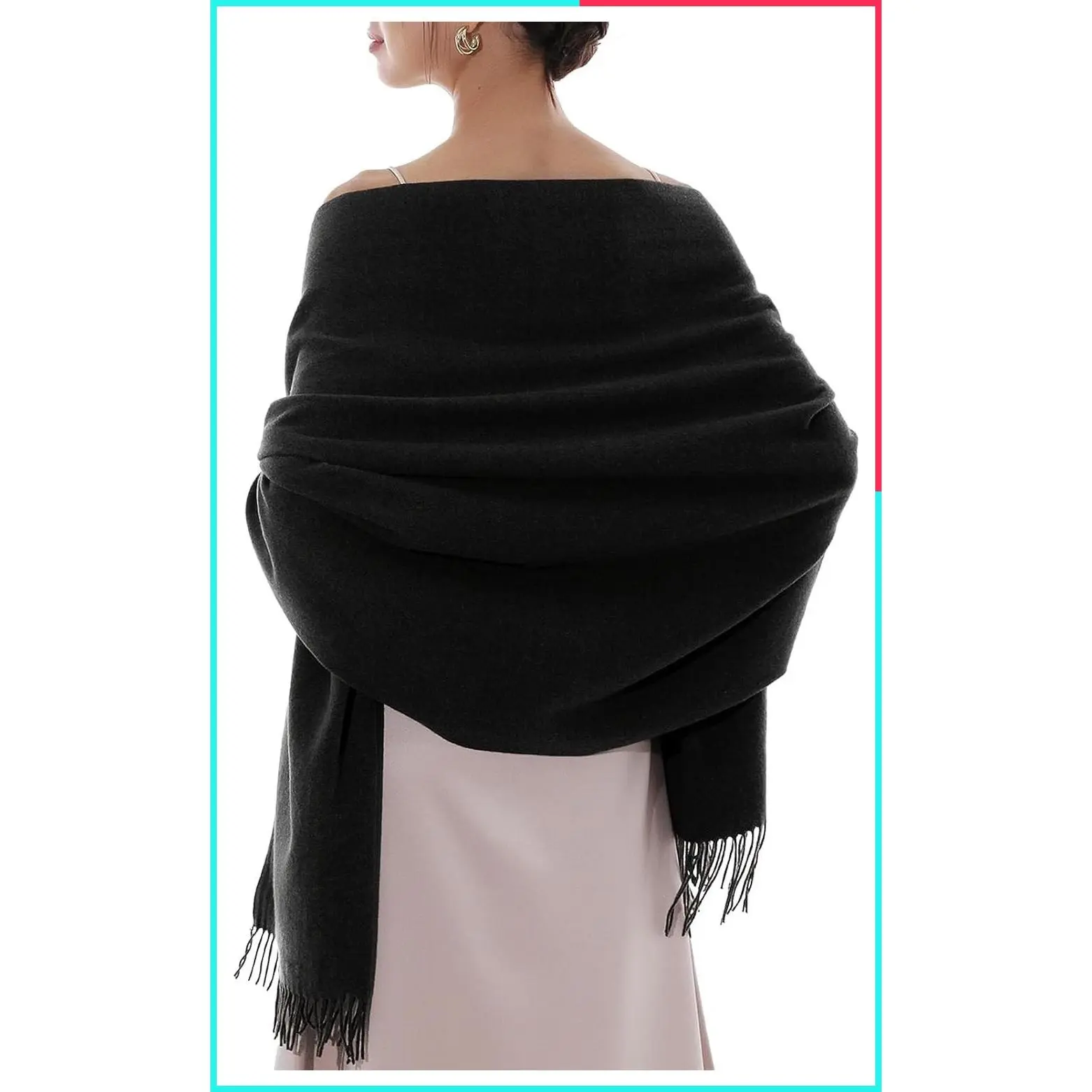 Women's Pashmina Shawls and Wraps for Evening Dress Bridesmaid Wedding Bridal Winter Warm Long Large Scarves